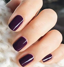 Dark nail polish